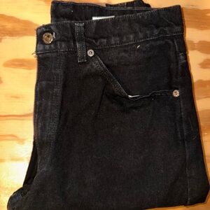 Vintage Levi's 550 Made in USA Black Relaxed Fit Tapered Leg Jeans